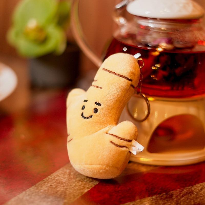 Plush Doll Claw Machine Stall Couple Bag Small Pendant Keychain Squeak School Bag Hanging Decoration