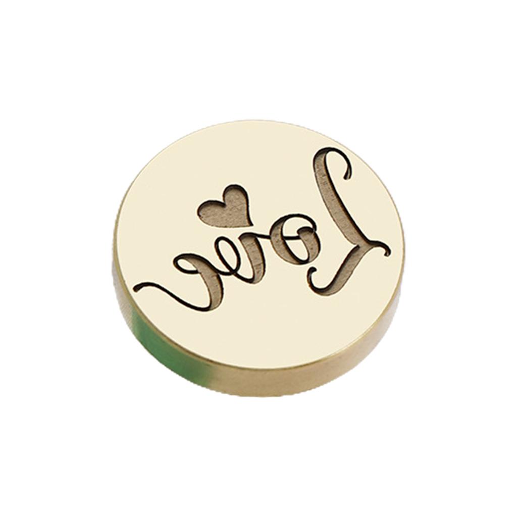 Emboss Sealing Wax Stamp Head Brass Sealing Stamp Wax Seal Stamp Head Replacement for Envelope Sealing, Greeting Cards