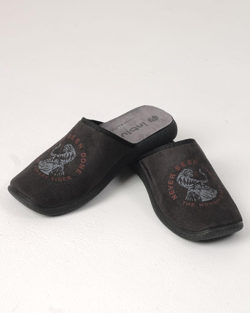 Papuci barbati Inblu AC1F 41 velur negru