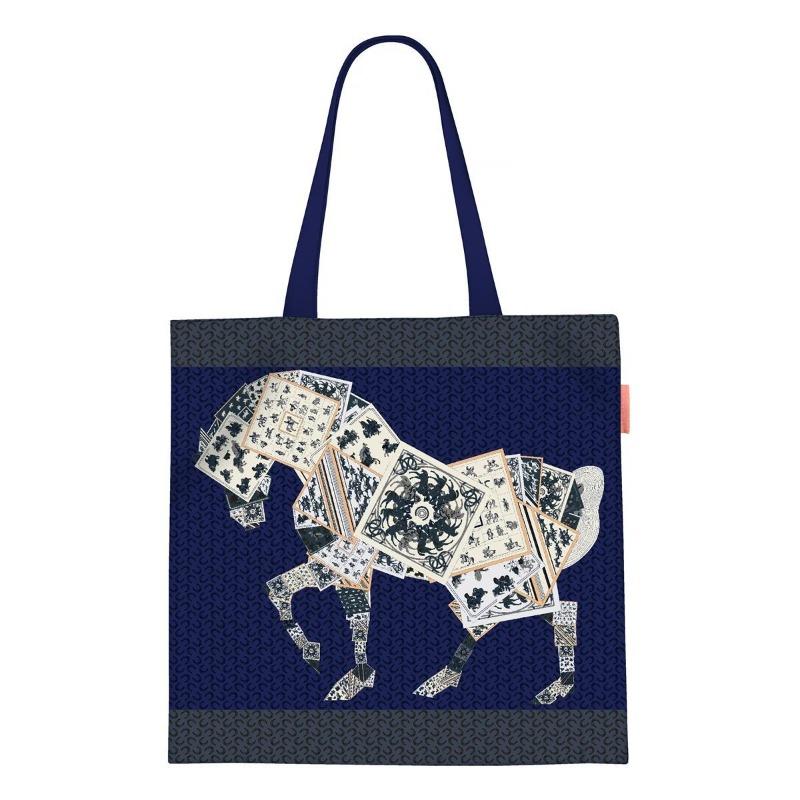 Printed Canvas Bag Women's Hand Bag Large Capacity Student Tutoring Shoulder Bag