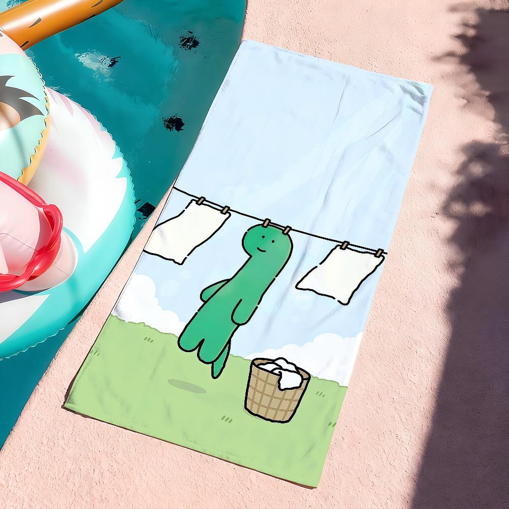 Cartoon J-Joguman-S Cute Towel Sports Quick Dry Travel Camping Gear Sandproof Soft Light Large Beach Towel