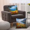 Puyangmei Lake View Theme Digital Printing Pillow Cover Short Plush Suitable Living Rooms Bedrooms Sofas Throw Cushion Cover
