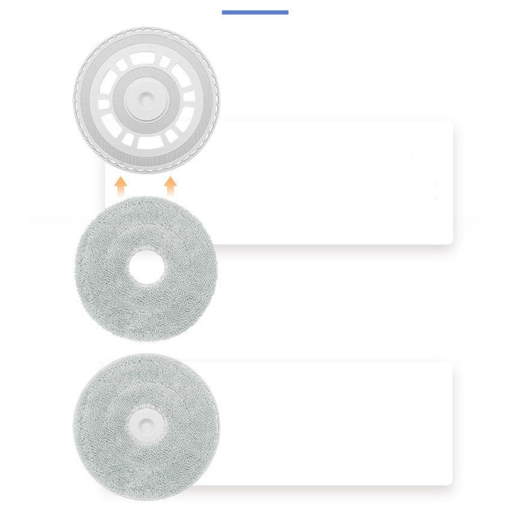 1 Packung Kunststoff-Wischmopp-Halterung Für Xiaomi Roboter-Staubsauger M30 S M40 Weißer Tuchhalter-Modul Ersatzteil Haushaltsreinigungswerkzeug
