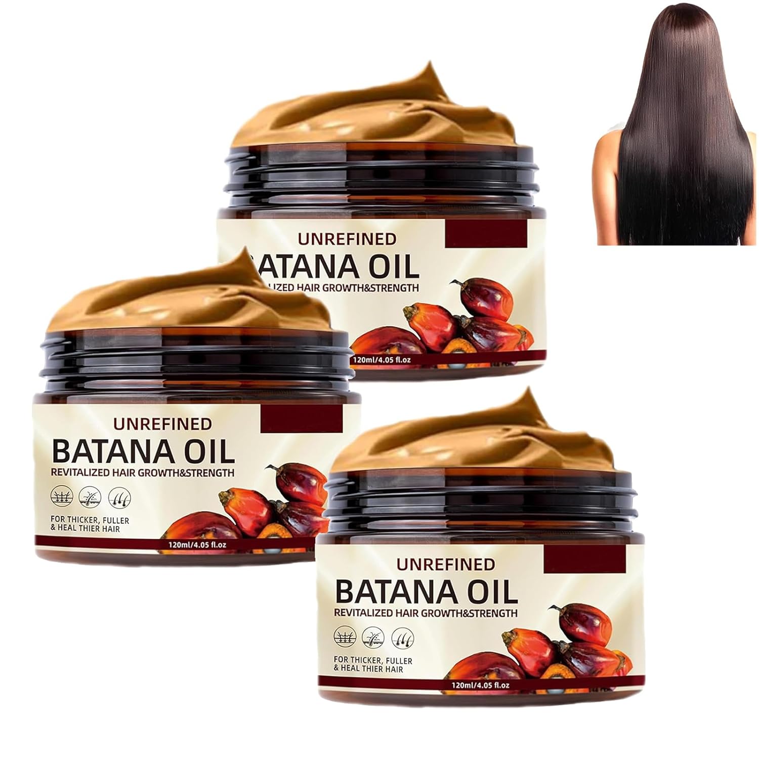 

Масло Botanix Batana для роста волос, Натуральное масло для роста волос Botanix Batana, Нерафинированное масло Batana, для мужчин и женщин