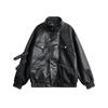 ANSWER ME Unisex Retro PU-Leder Motorradjacke - Trendy, Locker, Lässiger Mantel W251