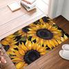Beautiful Vintage Sunflower Flowers Front Door Mat Anti-Slip Indoor Quick Dry  Doormat Kitchen Balcony Entrance Rug Carpet