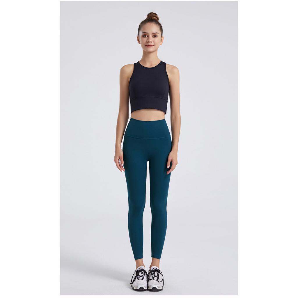 Pantaloni da yoga fitness a vita alta da donna