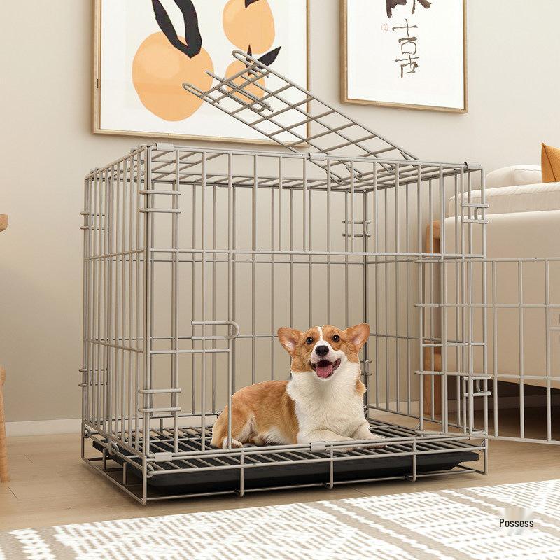 Indoor Pet Cage with Toilet for Small Dogs and Cats