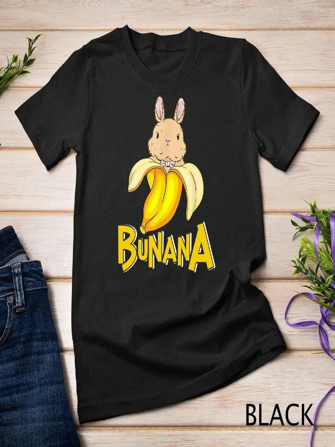 Funny Banana Bunny Rabbit T Shirt S разноцветный