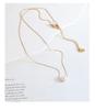 Exquisite Minimalist Freshwater Pearl Pendant Necklace, 18K Gold-Plated Titanium Steel Clavicle Chain