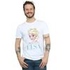 Disney Mens Frozen Elsa Snowflake Portrait T-Shirt