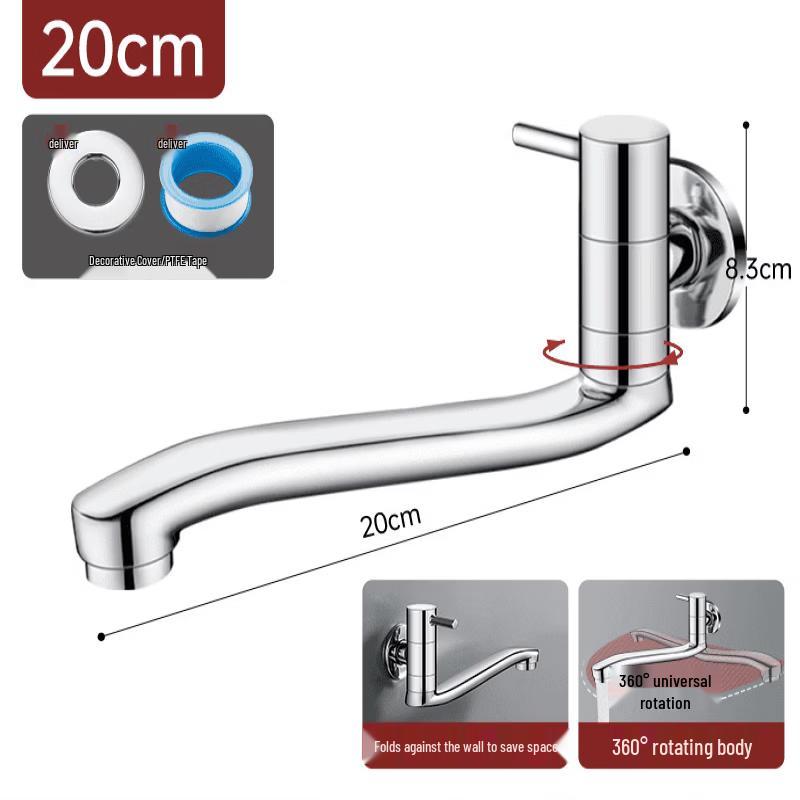 

TLXT Wall-Mounted Balcony & Washing Machine Faucet