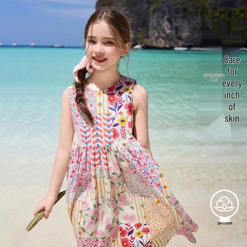 ASK JUNIOR Girls  Pastoral Sleeveless Dress 170