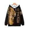 Men's Hooded Sweatshirt Lion & "The King" Print Hoodies for Men