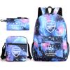 Zaino da Tifoso di Calcio per Bambini e Ragazzi Manchester United Semplice Casual Zaino Giornaliero Borsa a Spalla con Astuccio
