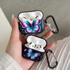 Case For Airpods Pro2 2 3 1 Pro3 Pro 4 Earphone Cases Cover Blue-green Butterfly