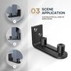 Black Slide Gate Guide Roller Steel Door Hardware Accessory  Sliding Rolling Gates
