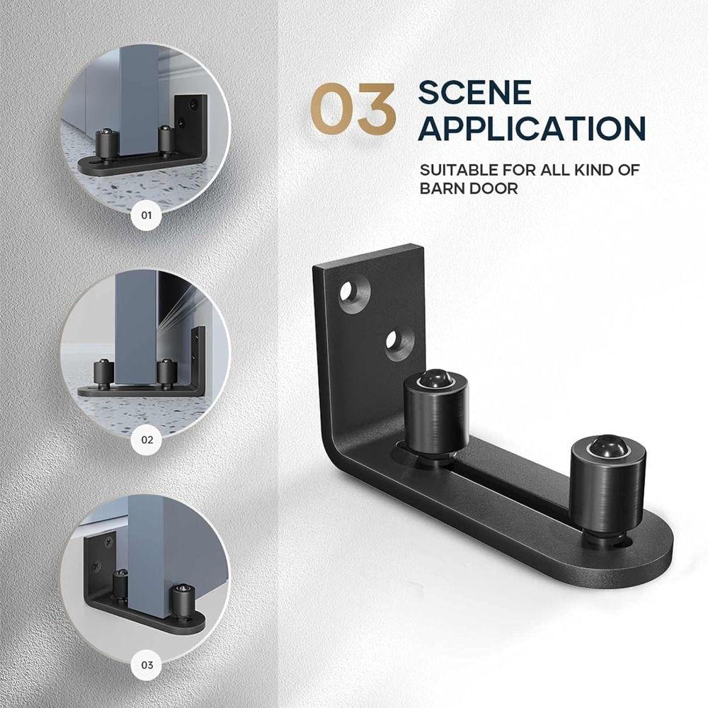 Black Slide Gate Guide Roller Steel Door Hardware Accessory  Sliding Rolling Gates