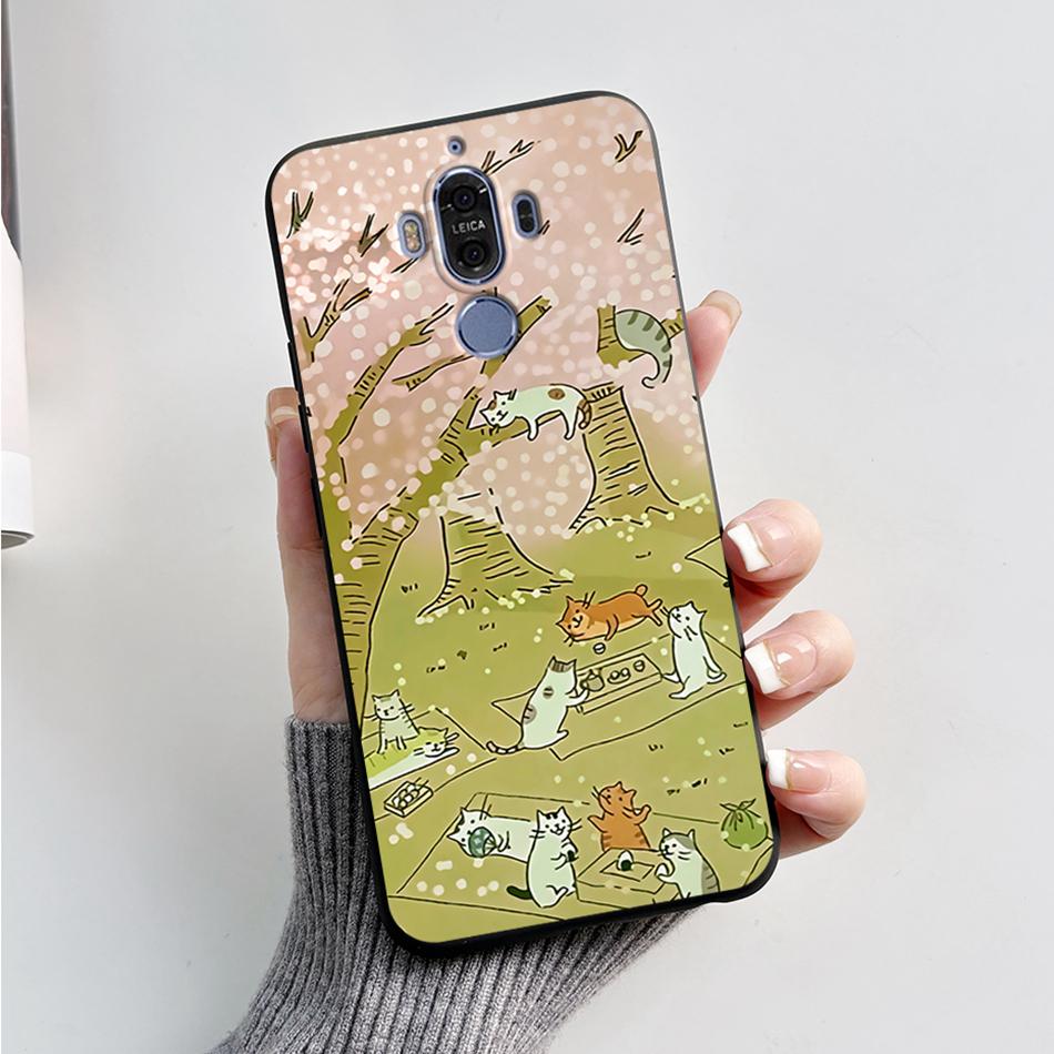 Für Huawei Mate 9 Mate9 MHA-L29 MHA-L09 MHA-AL00 Weiche Hülle Niedlicher Bär Cartoon Frosch Bemaltes TPU Handyhülle Schutzhülle Funda