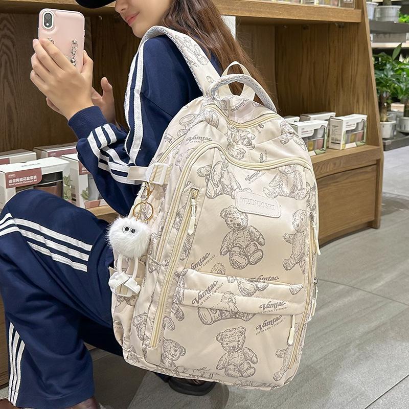 Children's school bag Elementary school girl Junior high school student High school student Printed backpack