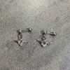 Stainless Steel Angel Wing Heart Stud Earrings Hypoallergenic Ear Studs Lightweight Jewelry For Women Everyday Wear