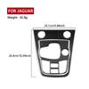 Car Interior Center Console Sticker For Jaguar F-TYPE 2013-2025 Carbon Fiber Gear Shift Panel Cover Frame Trim Accessories