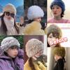 Rabbit Fur Hat Female Chuanxi White Fur Hat Fur Cold and Warm Plush Knitted Hat Cute Headgear Autumn and Winter