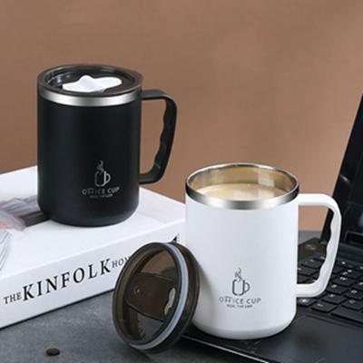 Double Layer Insulated Coffee Mug With Lid Double Wall Coffee Tumbler  Home