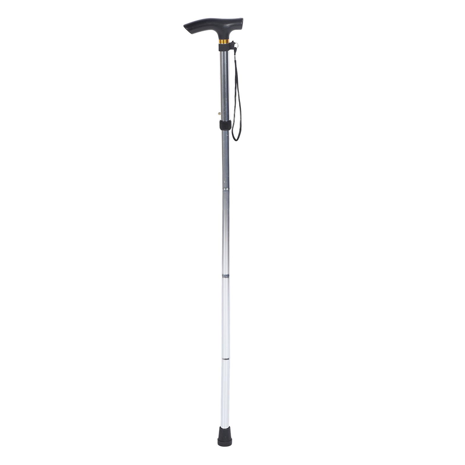 Igeteck Light Telescopic Walking Stick Thicken Weight Aluminium Alloy Foldable Adjustable Hiking Pole For Daily Walking Hiking