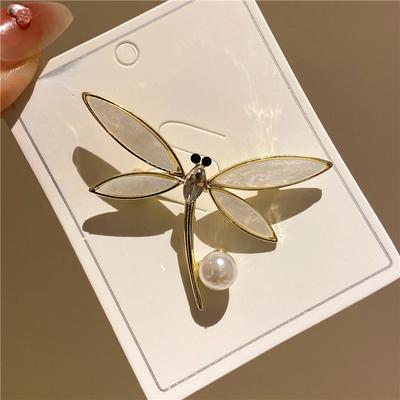 Kristall Libelle Schmetterling Broschen Für Frauen Metall Perle Bogen Blume Anstecknadeln Niedlichen Insekten Abzeichen Mode-Accessoires Geschenke
