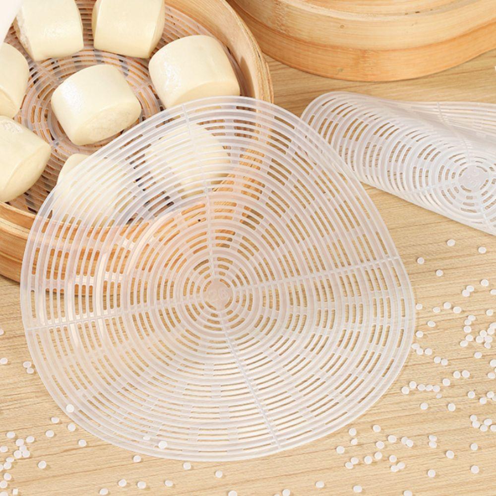 Non-Stick Steamer Pad Heat-resistant Steamer Liner Round Dim Sum Paper  Stuffed Bun