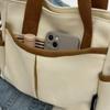 Practical Canvas Handbag Women Multifunctional Large Capacity Zipper Handbag Women Zipper Messenger Bag Student Casual Handbag Designer Bag