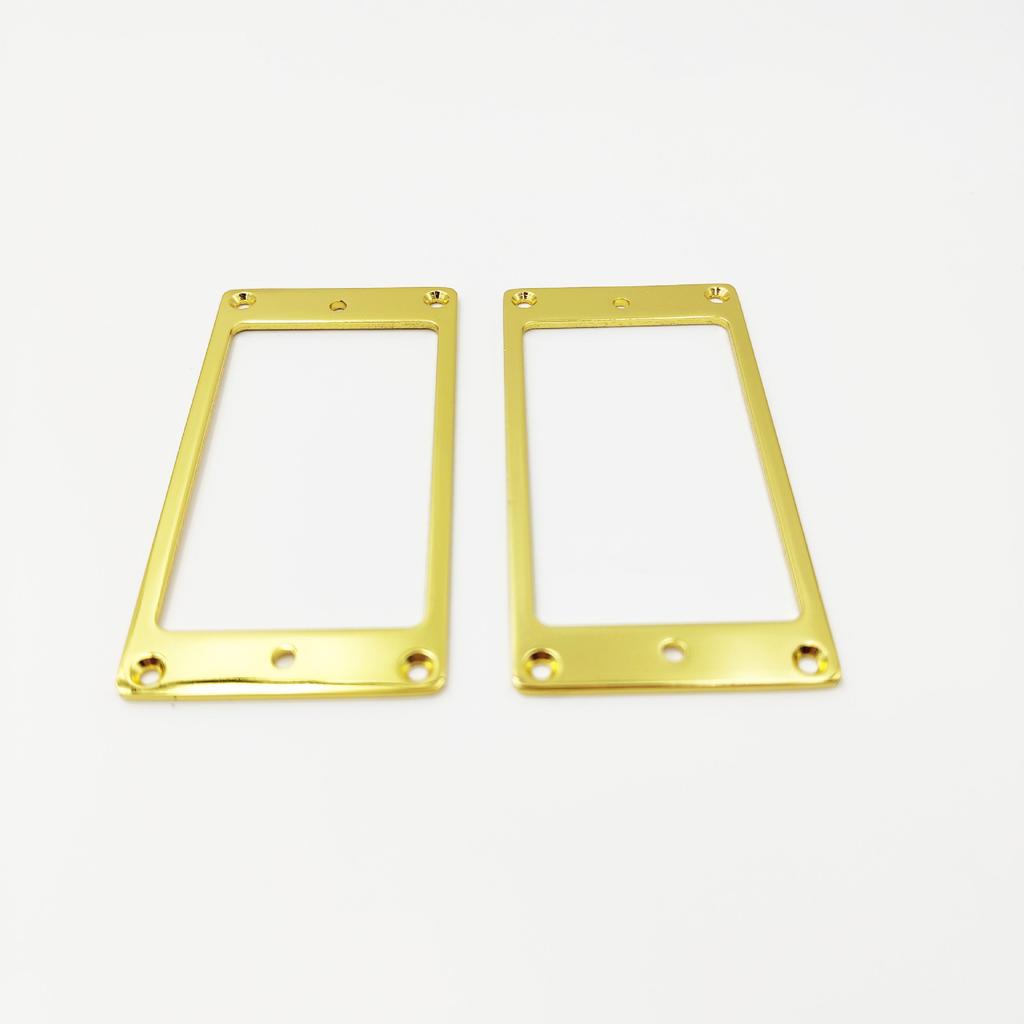 2-piece Set of Dual-coil Pickup Metal Frames Metal Frame Dual-coil Pickup Frame Frame Flat-edged Mounting Frame
