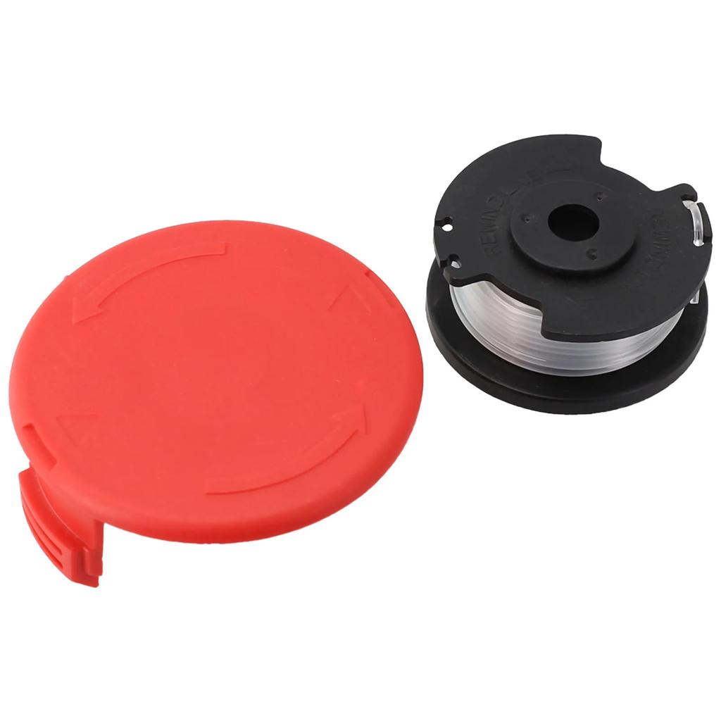 Replacement Spool And Line With Protective Cap Cover For Lawn Trimmers For GE-CT 18/28 Li And 18/28 Li TC Models