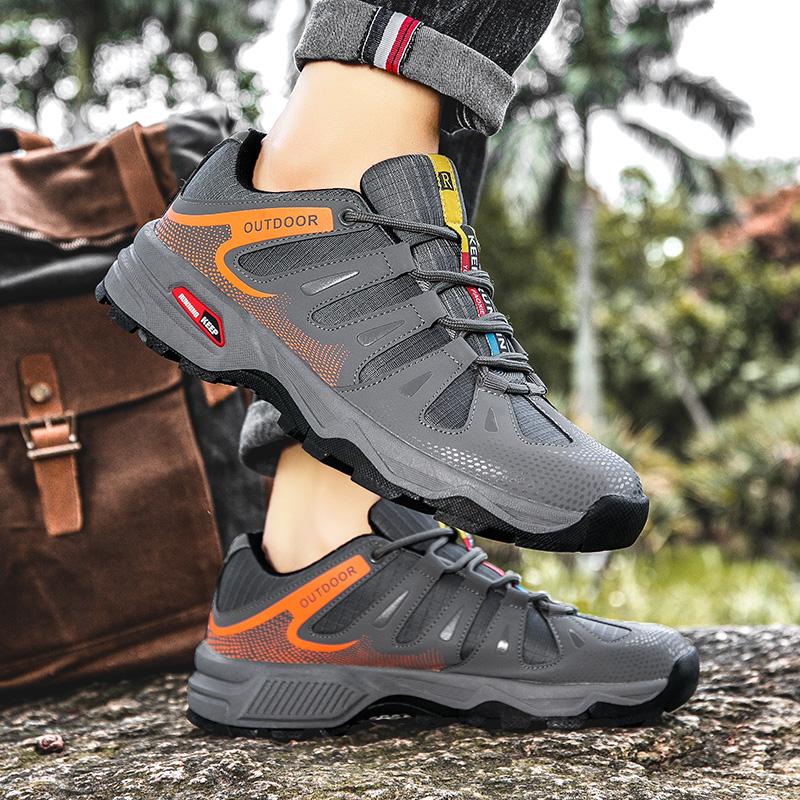 Sıcak Satış Mavi Erkek Kamp Ayakkabıları Rahat Nefes Alabilir Yürüyüş Ayakkabıları Trekking Ayakkabıları Erkek Kaymaz Açık Hava Günlük Spor Ayakkabılar Erkek