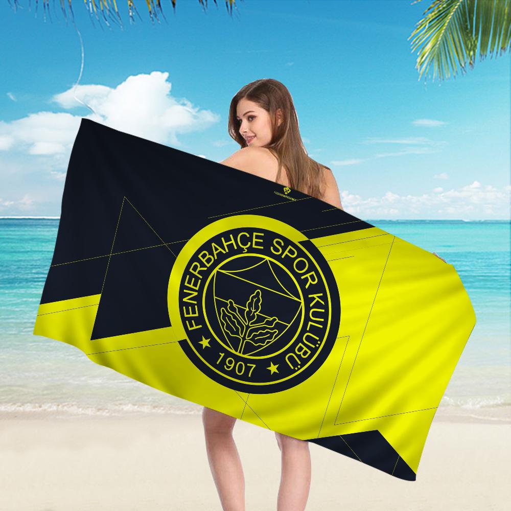 

F-Fenerbahce-Football-Fans Microfiber Beach Towel Absorbent Quick dry Soft Yoga Swimming Resort Mountain Climbing Towel W40*H60(CM)