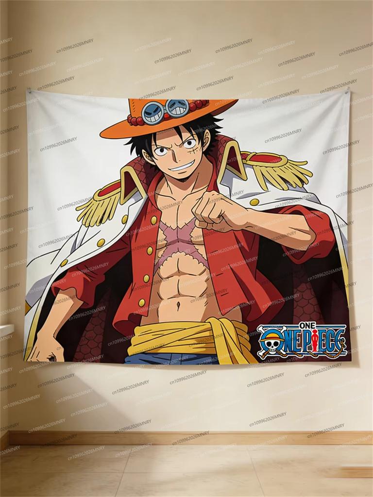 One Piece Luffy Wall Tapestry Anime Pirate Flag Themed Hanging Cloth Tapestry Bedroom Living Room Dorm Decor Home Tapestry