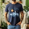 2026 Summer 100 Cotton Catch The Waves Graphic Oversized Tee Surf Pickup Summer Casual Themed Short Sleeve