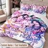 Custom Name Text 3Pcs Bedding Set Aespa Duvet Cover And Two Pillowcases