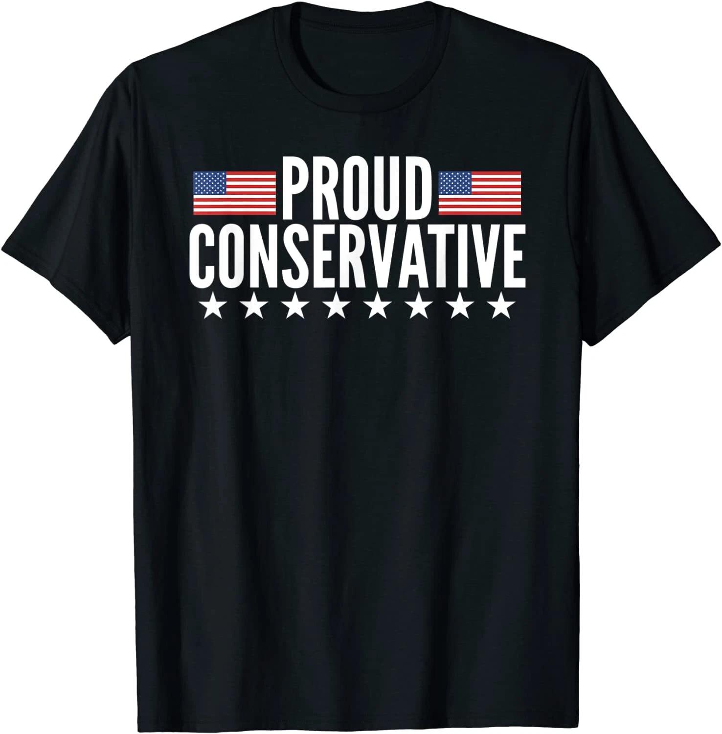 Proud Conservative American USA Flag T-Shirt XXXL