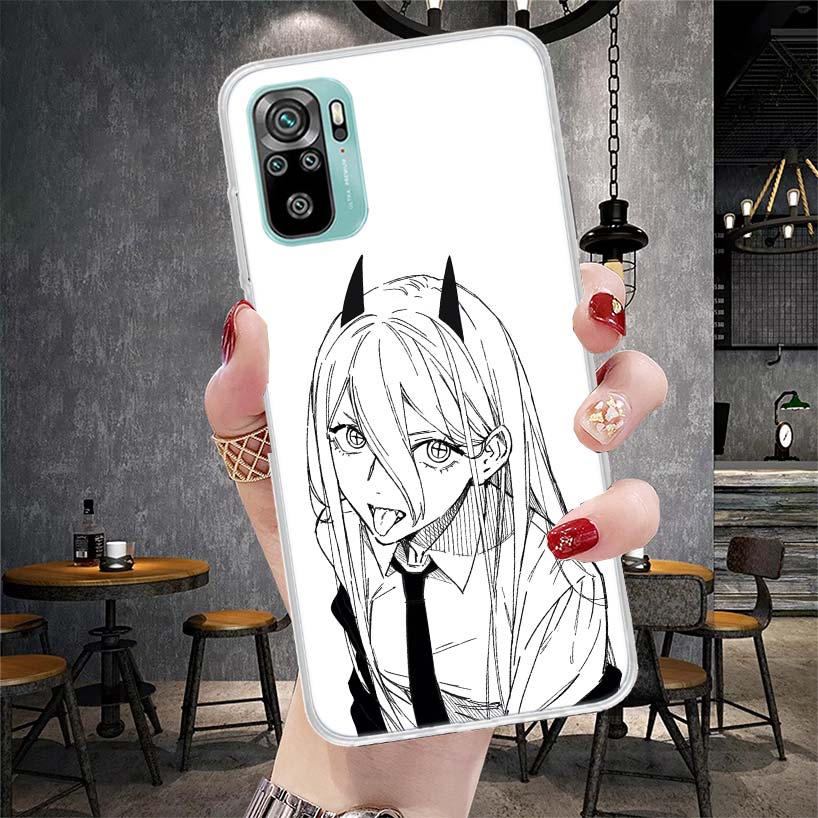 Power Makima ChainsaMan Soft Phone Case For Xiaomi Redmi Note 15 14 14S 13 12 Pro Plus 12S 11 11S 11E 10 10S 11T 5G Fundas Coque