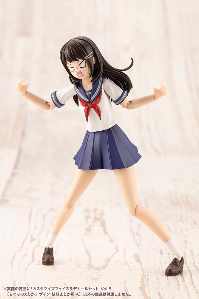 Kotobukiya "Sousai Shojo Teien" Customized Face & Decal Set Vol. 5 [Raghono Erika Design for Madoka Yuki A] Approximately 18mm Tall 1/10 Scale