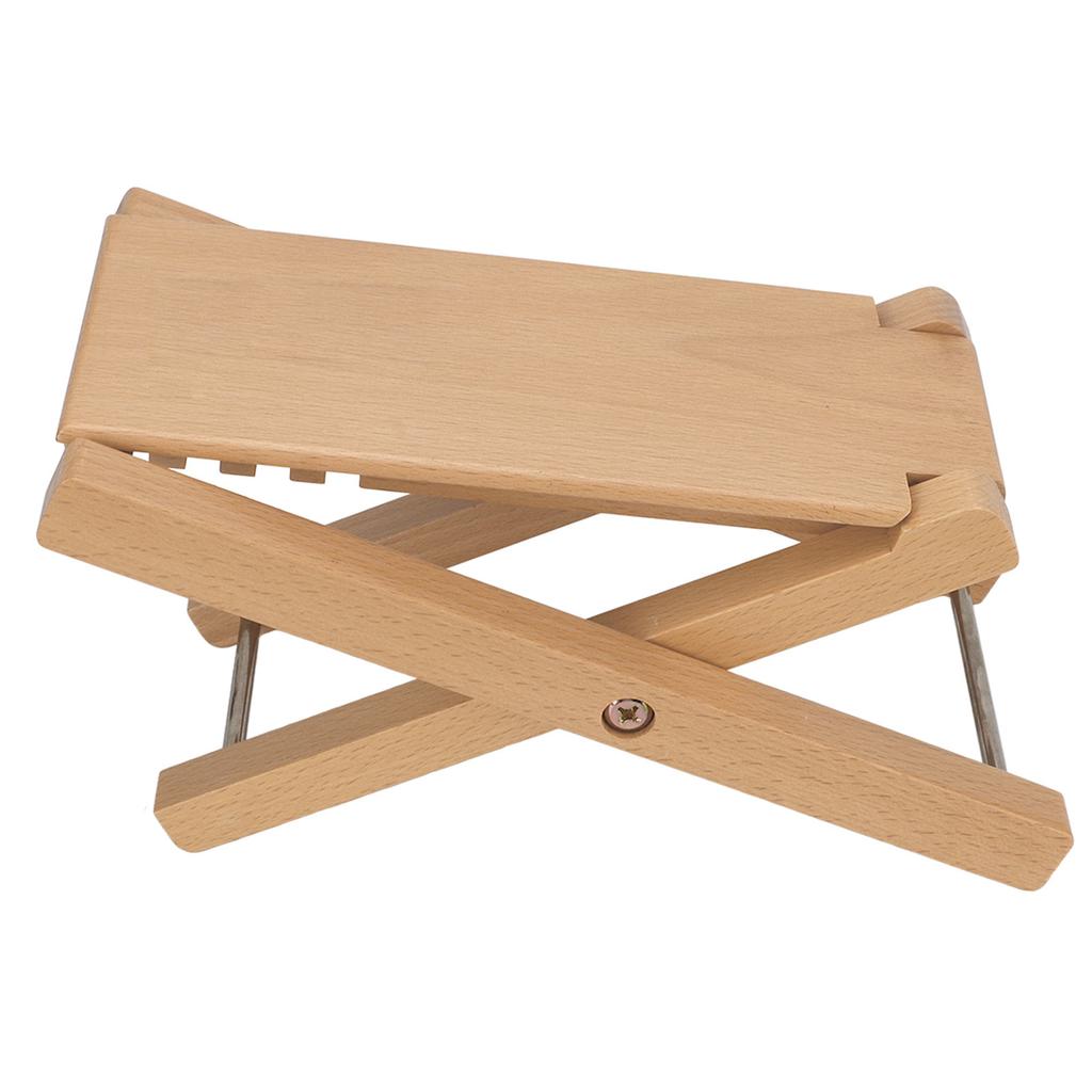 Guitar Foot Rest Sturdy Wood Elegant Style 3 Adjustable Height Foldable Guitar Foot Stool for Guitar Player Performance