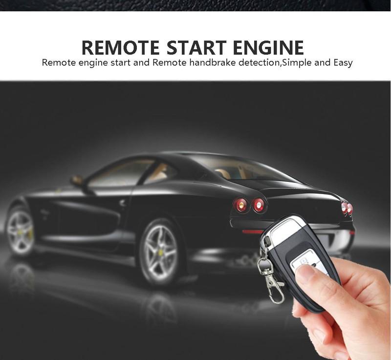 12V Vehicle Alarm System Keyless Entry Push Button Ignition Remote Engine Start