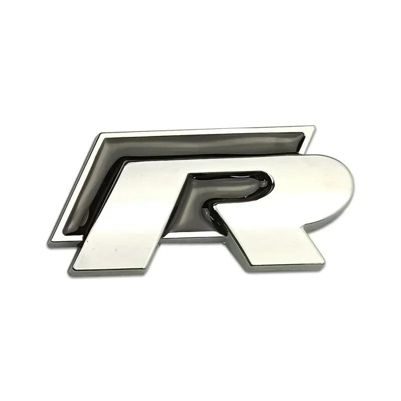 2026 Hot For VOLKSWAGEN VW For Volkswagen VW R Rline Logo Metal Car Grille Emblem Rear Trunk Badge Stickers Polo Golf Jetta Beet