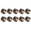 10pcs Billiards Snooker Pool Cue Pole Tip Replacement Parts Tackle Accessory (13mm)