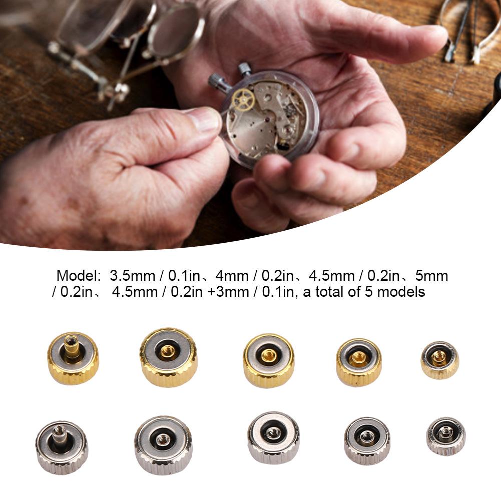 Copper Assorted Watch Crown Parts Accessories Watch Repair Replacement Tool