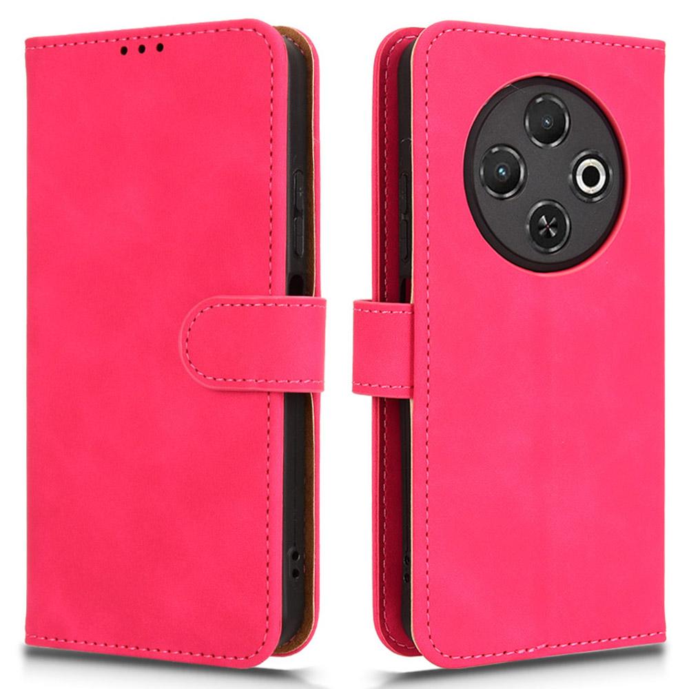For TECNO Spark 30C 4G Leather Case Skin-Feel Anti-Drop Wallet Flip Phone Cover