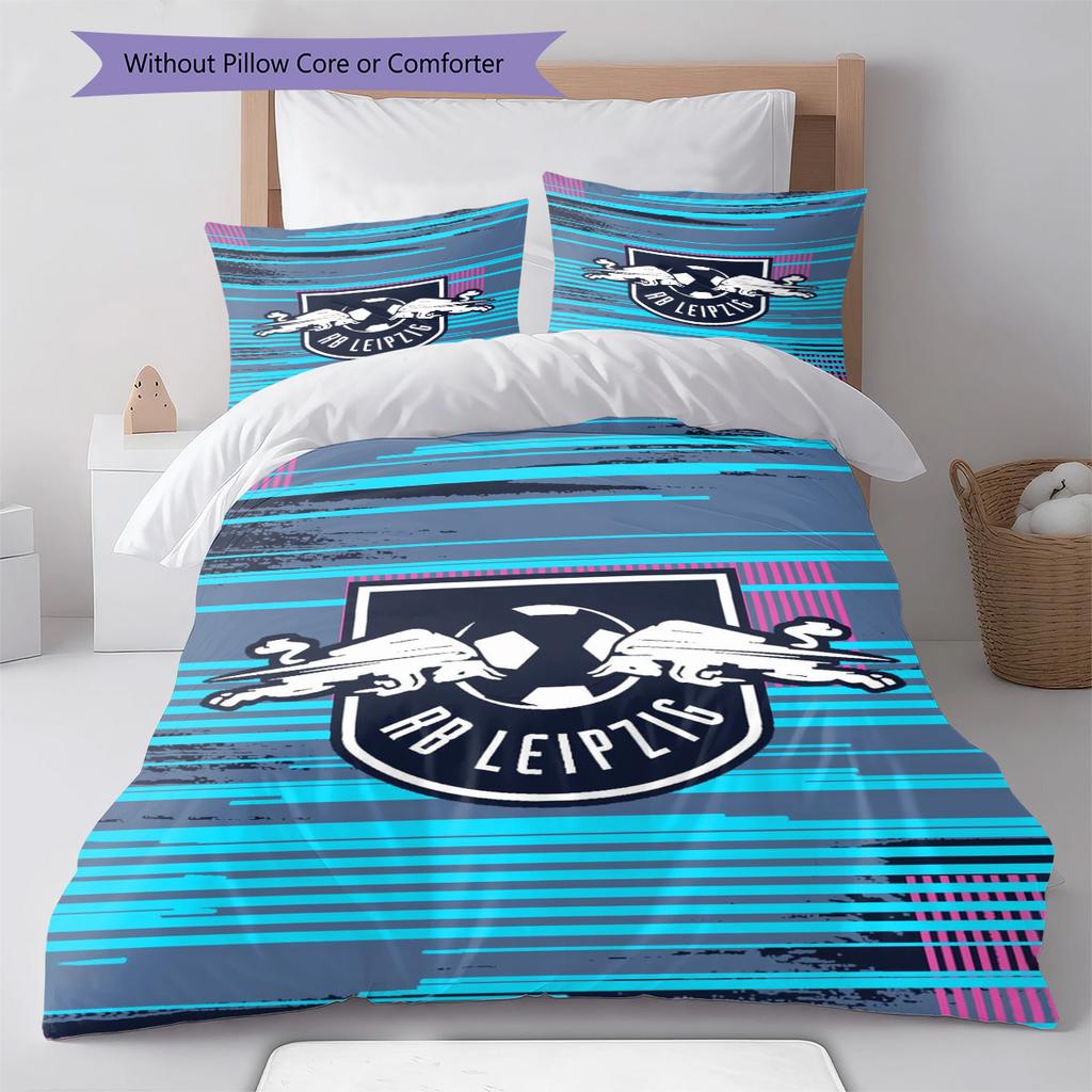 RB Leipzig Pattern Bedding Set Quilt Cover Pillowcase Home Decor Gift (1 * duvet cover + 2 * pillowcase, without core)