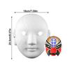 Costume Prop White Paper Beijing Opera Face Mask Paintable Blank Half Face Mask Plain Paper Hand-painted Mask Halloween Party